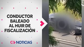 Conductor de app FUE BALEADO por carabinero cuando intentó huir de fiscalización  CHV Noticias [upl. by Aicatsal]