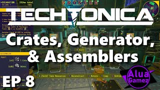 EP 8 Crates Generators amp Assemblers Automation [upl. by Esalb919]