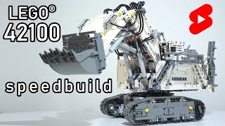 LEGO 42100 Speedbuild Shorts  LEGO Liebherr R 9800 Excavator Speed Build  LEGO 42100 Review [upl. by Euginom916]