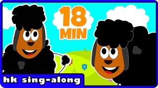 Baa Baa Black Sheep Nursery Rhyme With Lyrics amp Many More Baby Rhymes By Hooplakidz SingALong [upl. by Yram]