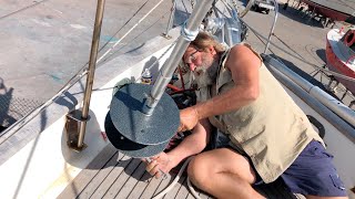 Ep 235  Installing our Reefurl Roller Reefing Furler Sailing Nutshell [upl. by Eibob]