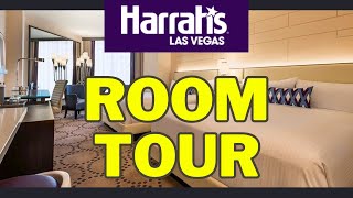 Harrahs Las Vegas Valley Deluxe Queen Room 2023 [upl. by Charyl]