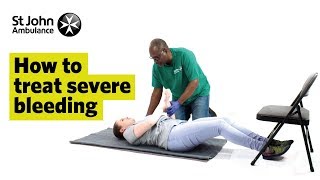 How to Treat Severe Bleeding  First Aid Training  St John Ambulance [upl. by Atilrak]