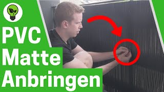 PVC Sichtschutzmatte Anbringen ✅ ULTIMATIVE ANLEITUNG Wie Balkonverkleidung Kürzen amp Befestigen [upl. by Alel]