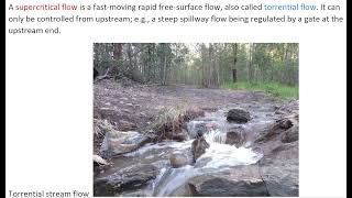 Subcritical and supercritical flow in open channel [upl. by Aldarcy213]