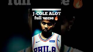 Jcole VERSE from ALOT 21 SAVAGE [upl. by Lovel555]