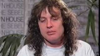 ANGUS YOUNG INTERVIEW ON MTV AUSTRALIA 1988 ACDC [upl. by Uohk]