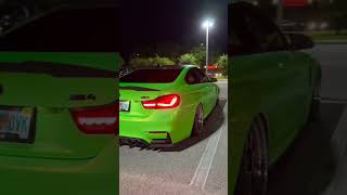 Green M4 💚 shorts bmw phonkmusic [upl. by Gus]