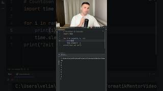 So einfach lässt sich ein Countdown in Python programmieren python coding programmieren [upl. by Yzeerb390]