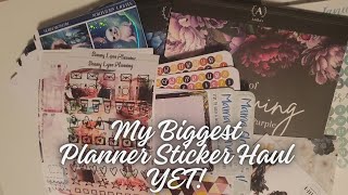 Giant Planner Sticker Haul [upl. by Amyaj740]