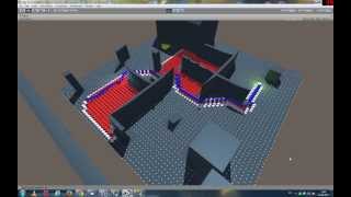 Unity3d A Pathfinding algorithm visualization [upl. by Sabah]