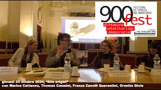 900fest 2024  quotAlle originiquot con Thomas Casadei Franca Zanelli Orsetta Giolo Marina Catteneo [upl. by Ocker]