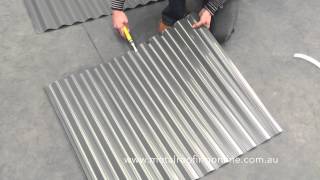 How to Turn Up Corrugated Iron Sheets  Metal Roofing Online [upl. by Keever]