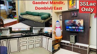 Fully Furnished 1BHK for Sale in Dombivli East 35Lac only Urgent Sale 🔥👆 [upl. by Annahsit]