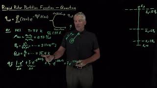 Rigid Rotor Partition Function  Quantum [upl. by Nyrhtac317]