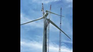 wind energy emergency blade removal iowa [upl. by Fagen]