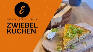 Zwiebelkuchen selber machen  Einfach und schnell Low Carb [upl. by Jorin]