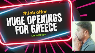 Job offer for Greece  New update on Greece work visa 2024  Employment VISA required Documents [upl. by Chladek]