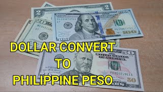 US Dollar to Philippine Peso  Dollar to Philippine Peso Rate Today  Dollar Peso Exchange Rate [upl. by Atoel941]