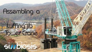 Assembling a Luffing Jib Tower Crane [upl. by Primrose]