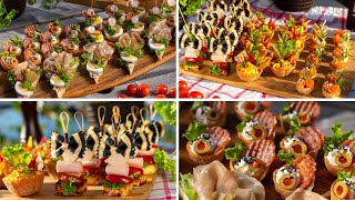 Mini Croustade with Zebra bowties sandwiches Crispy cups recipe Try it out [upl. by Lekcar]