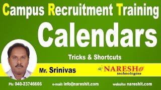 Calendars Aptitude Tricks  CRT Training [upl. by Prady350]