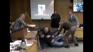 Father of 3 victims tries to attack former USA Gymnastics doctor Larry Nassar [upl. by Nivla]