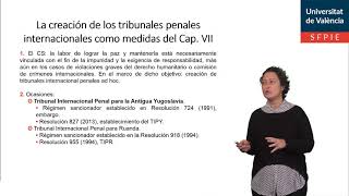 Los tribunales penales internacionales como medidas punitivas institucionales [upl. by Ahasuerus]