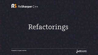 Refactorings in ReSharper C [upl. by Ayekam863]