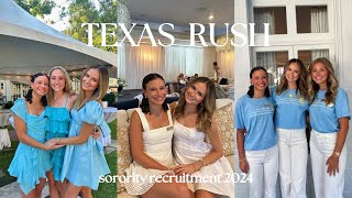 SORORITY RUSH VLOG  THE UNIVERSITY OF TEXAS [upl. by Dyoll32]