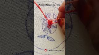 Amazing hand embroidery flower design [upl. by Akselaw]