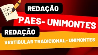 Sobre a redação do PAESUnimontes e do Vestibular Tradicional da Unimontes [upl. by Udall334]