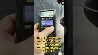 How to disable or enable your garage door motion sensor on your garage door opener liftmaster [upl. by Ihc]