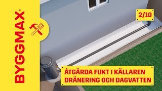 Åtgärda fukt i källaren del 2 dränering och dagvatten [upl. by Sayer]