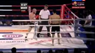 Dzhabar Askerov vs Danila Utenkov TKO round 2  Twitter muaythaicombat [upl. by Peacock]