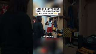 LEBRON NOT HAPPY WITH DA ALL STAR GAME SHORTS 😂  BASKETBALL HIGHLIGHTS basketballnbawnbaespnIG [upl. by Naara]