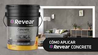 Revear Concrete aplicación paso a paso [upl. by Ellenrad]