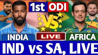 India vs South Africa 1st ODI live stream match  IND vs SA  1st ODI live score [upl. by Heng]