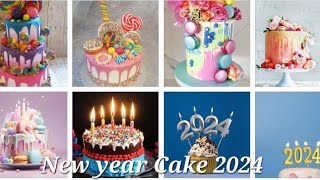 New Year cake Design 2024New Year Cake Decorating Ideaslatest Happy New Year cake 2024 [upl. by Akemot590]