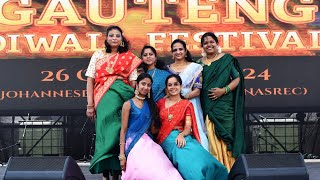 Team Keraleeyam dance at Gauteng Diwali Festival 2024 [upl. by Sitoiganap]