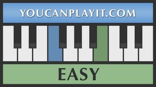 Gaudeamus Igitur  Easy Piano Lesson Tutorial [upl. by Romo]