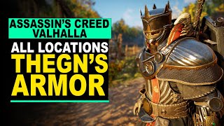 Assassins Creed Valhalla  THEGNS ARMOR Set  Locations and Guide [upl. by Longwood27]