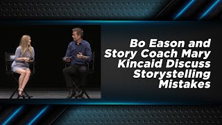 Bo Eason and story coach Mary Kincaid discuss storytelling mistakes [upl. by Anahpets]