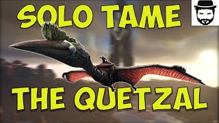 Solo Tame A Quetz WithOut The Net Gun  Complete Ark The Center Part 4 [upl. by Attenov]