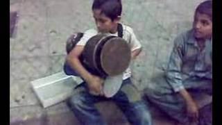 talented kid playing dumbak in valiasr tehran [upl. by Ellinad]