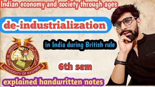 deindustrialization causes and impacts of deindustrialization in India deindustrialisation [upl. by Annabela]