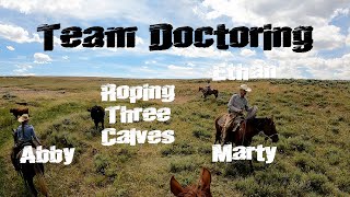 Roping Three Calves Team Doctoring with Dalton Abby Ethan amp Marty Get Short Ep 40 [upl. by Giuditta636]