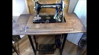 Portable Treadle SewingMachine Cabinet [upl. by Maighdiln]