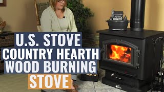 US Stove Country Hearth Wood Burning Stove [upl. by Berthold554]