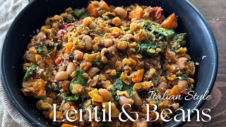 OnePot Lentil amp Bean Magic A Meal in Under 30 Minutes  Easy Vegan Recipe [upl. by Nna]